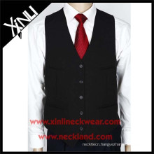 Polyester Woven Formal Men Wedding Vest and Tie